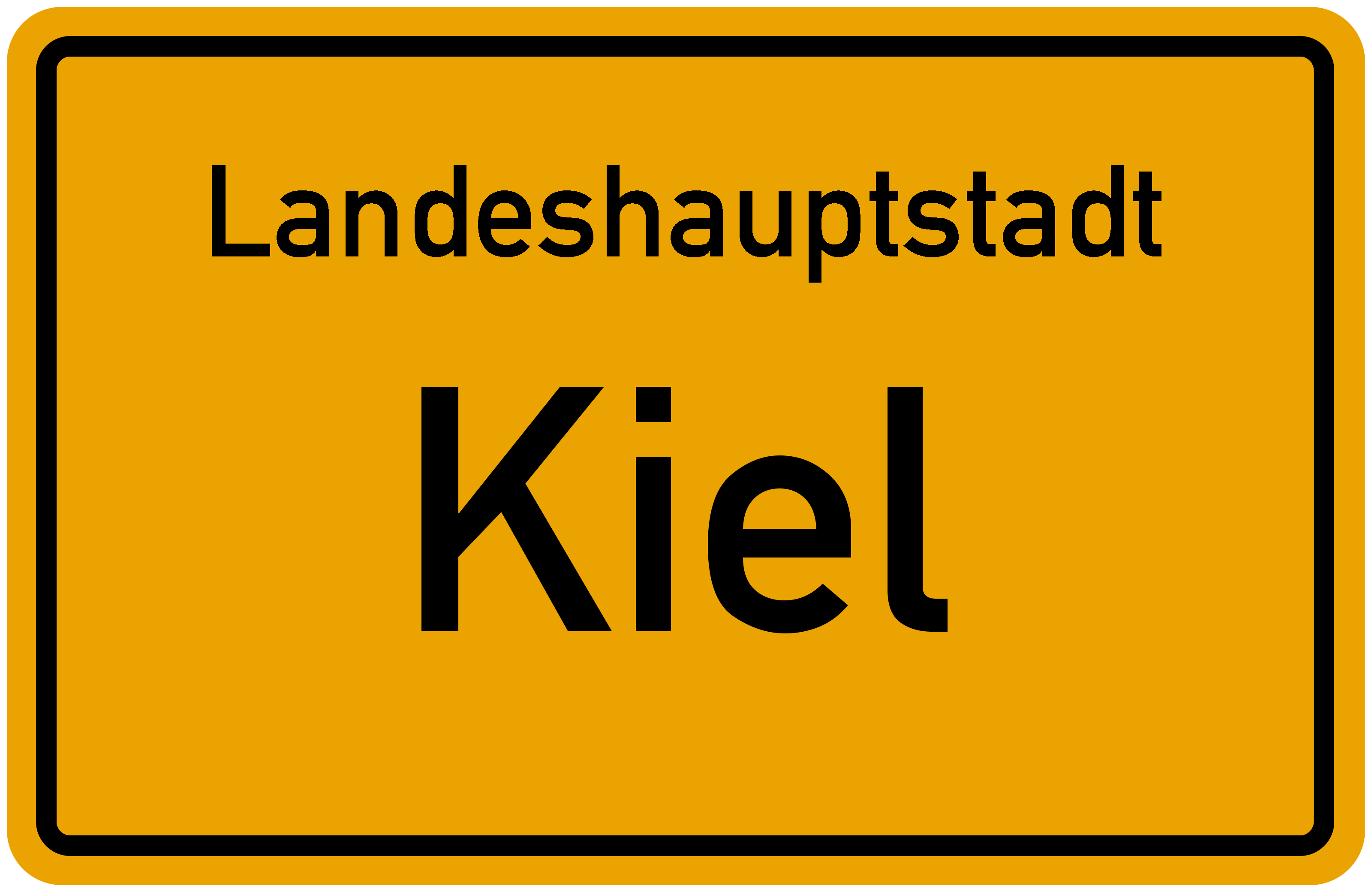 Straßenschild  Kiel